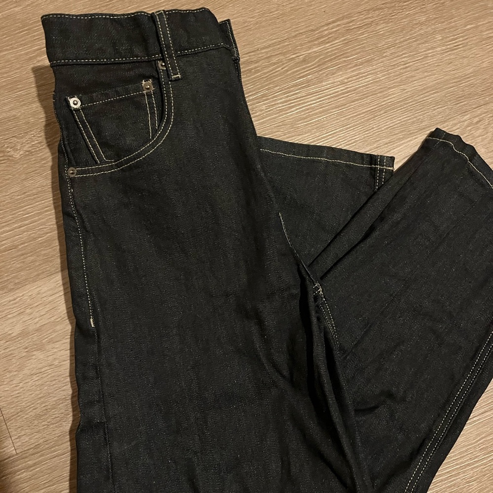 Zara Indigo Denim Barrel Pants